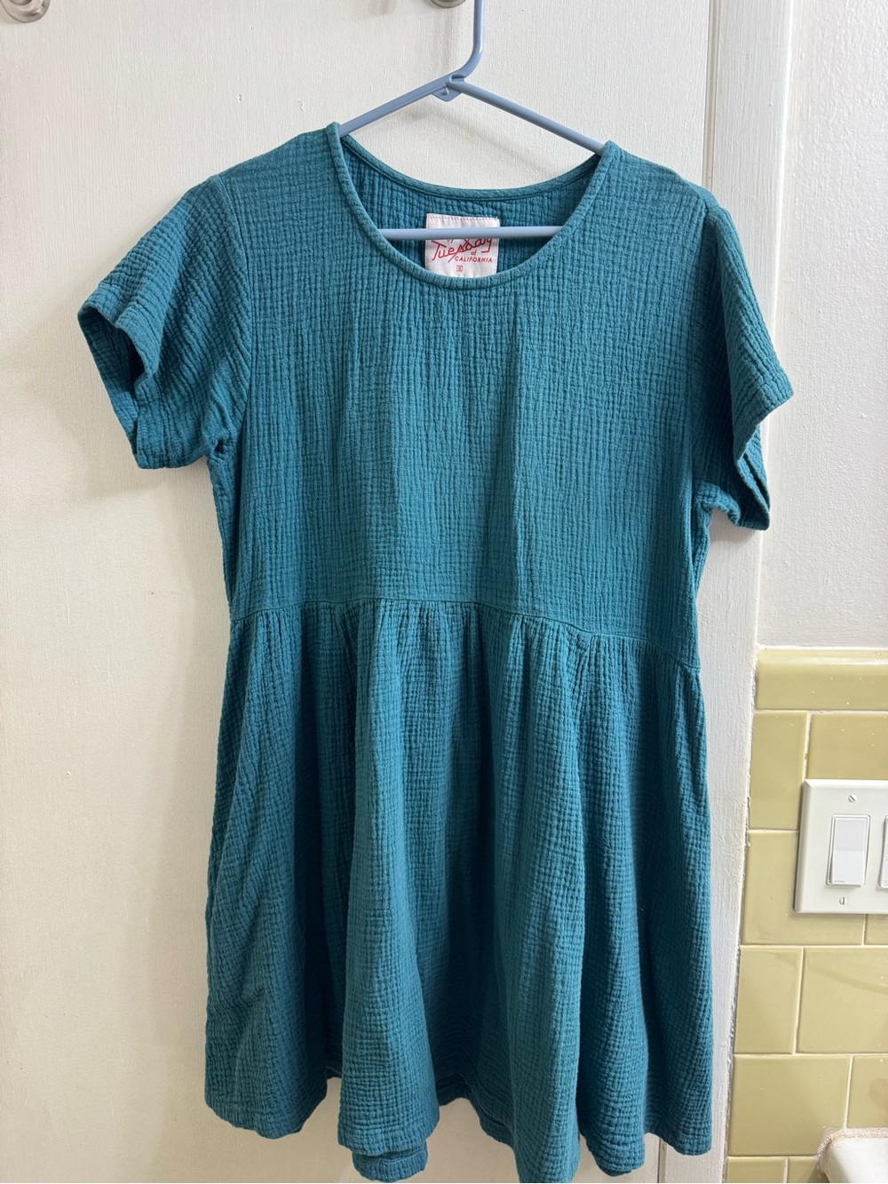 Tuesday of California - Muffy Dress - Teal - Small